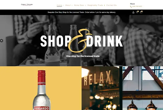 We have designed and developed the website for Shop & Drink