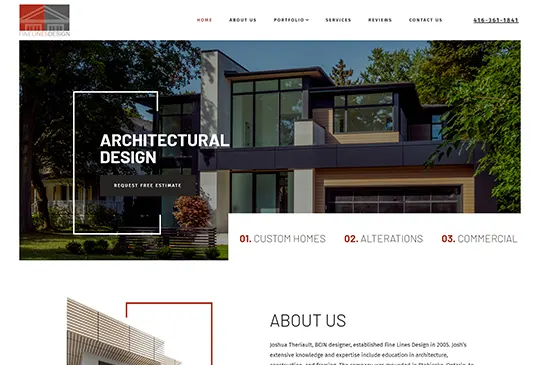 We have designed and developed the website for architectural
